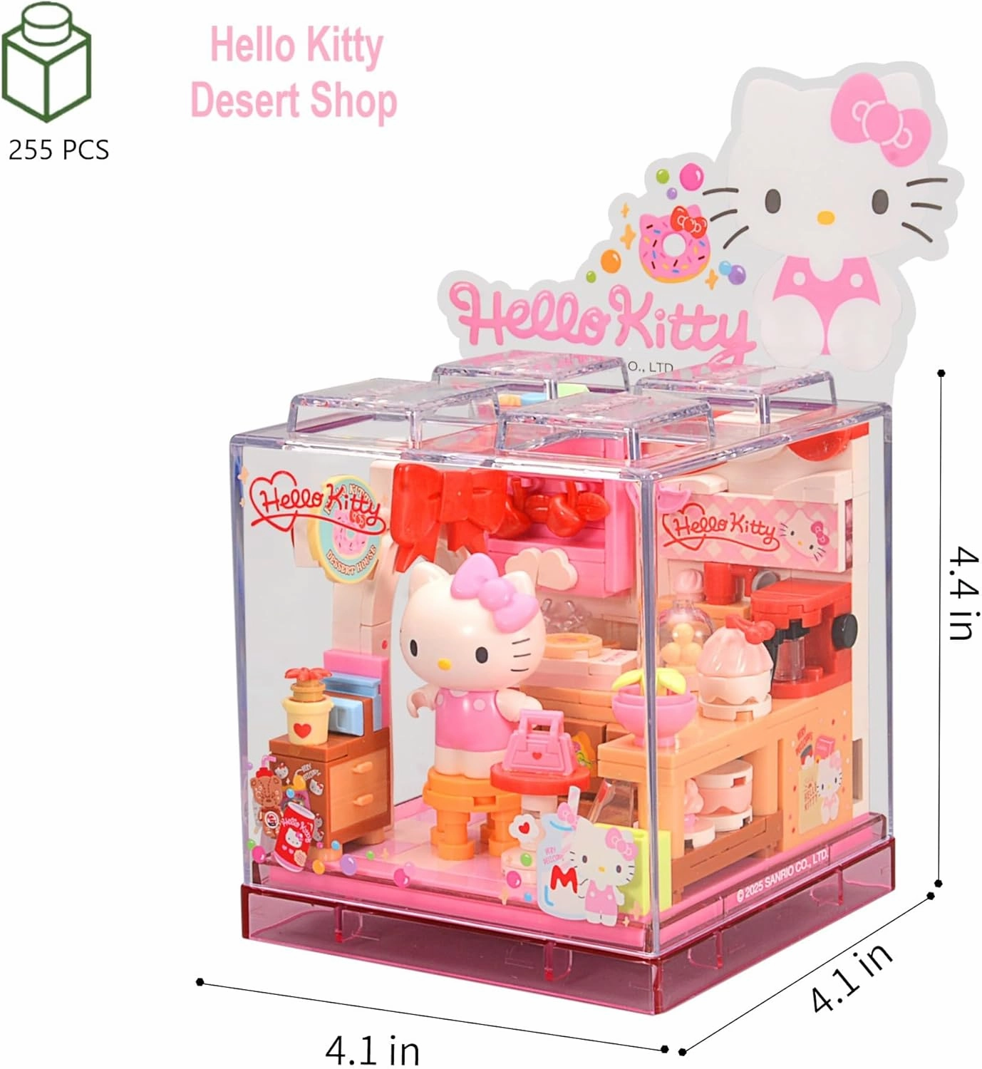 Cute Building Bricks Blocks Toys Miniature Sets with Transparent Display Fun Toy Collectible Gift for Fans Girls Birthday Party Supply Decorations Room Décor Plush Stickers Stuff Age 3 4 5 6