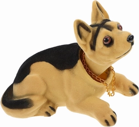 Cute Car Dashboard Ornament Shaking Head Dog Herding Car Accessories Bedroom Office Decor