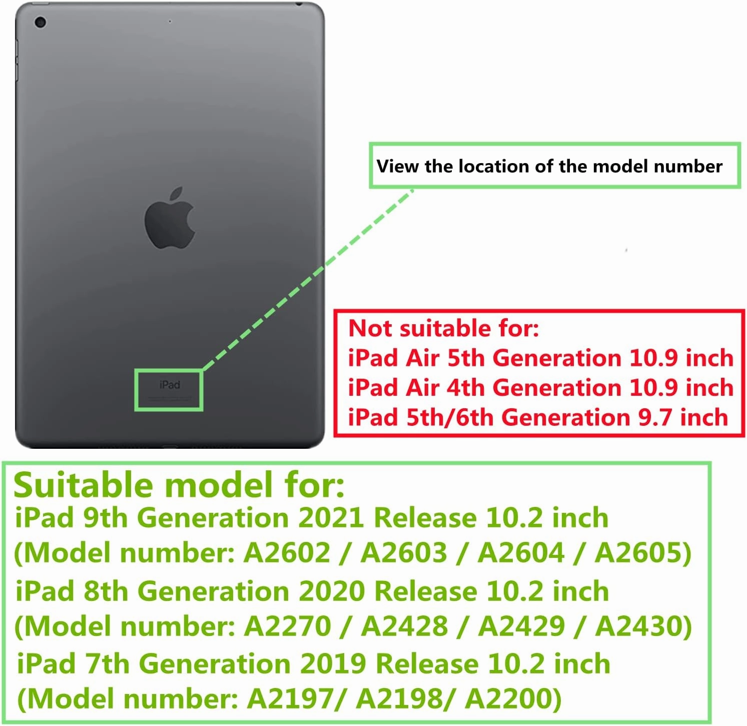Cute Case for iPad 9th Generation 2021 / iPad 8th 7th Gen/iPad 10.2 Inch, Slim Handbag Leather Protective Cover with Stand Hand Strap Pocket for Girls Woman Kids for iPad 9 8 7,Black