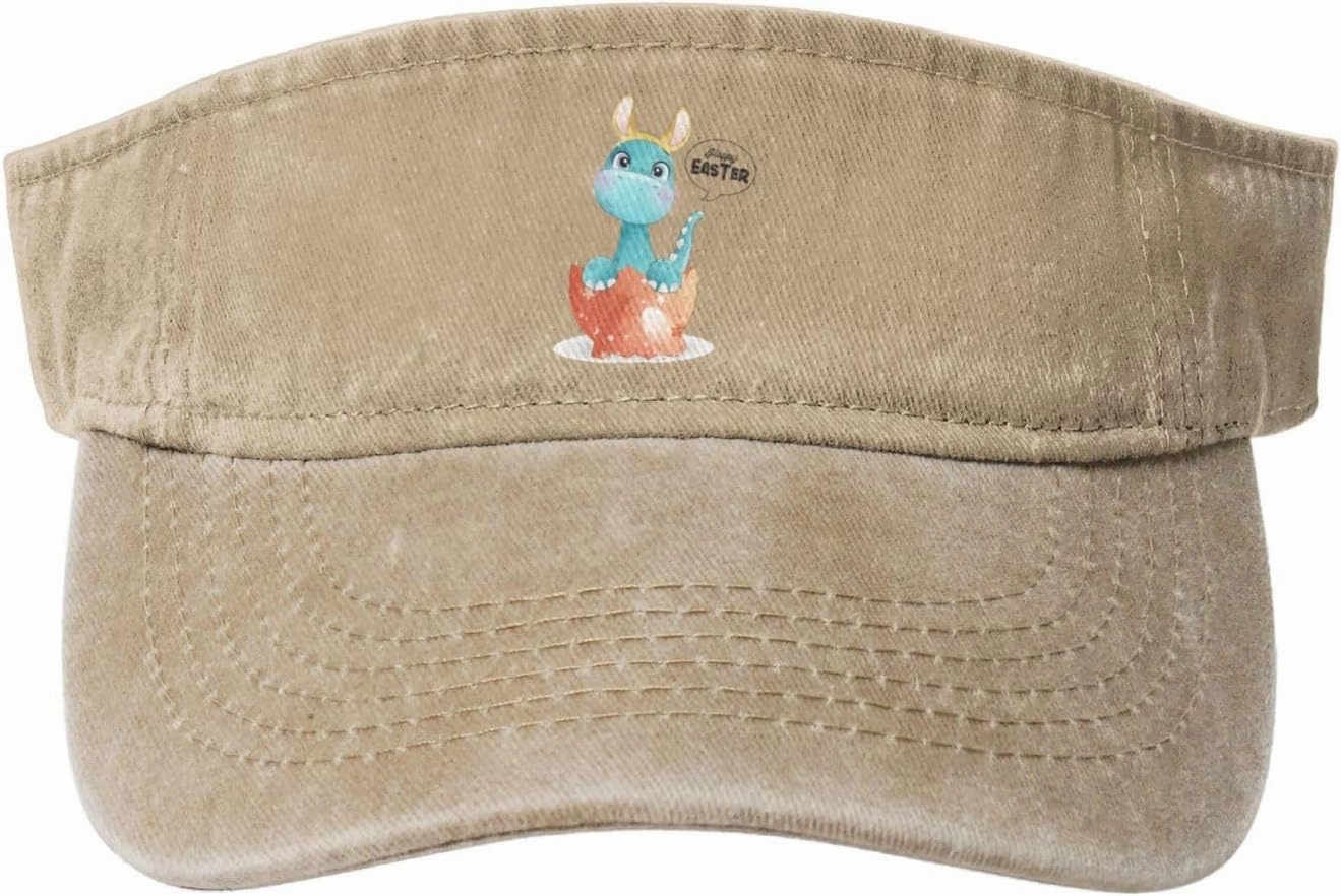 Cute Graffiti Beam Dragon Sun Visor Hats for Women Men Adjustable Sports Sun Hats Cotton Golf Cap