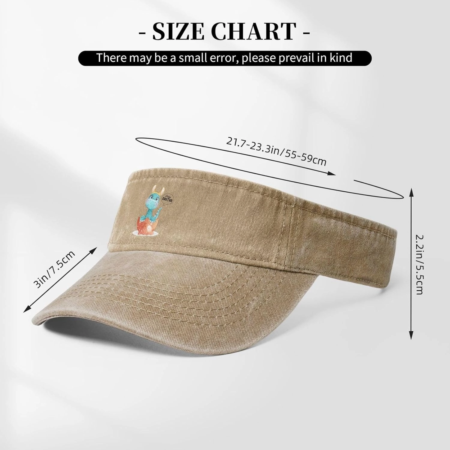 Cute Graffiti Beam Dragon Sun Visor Hats for Women Men Adjustable Sports Sun Hats Cotton Golf Cap