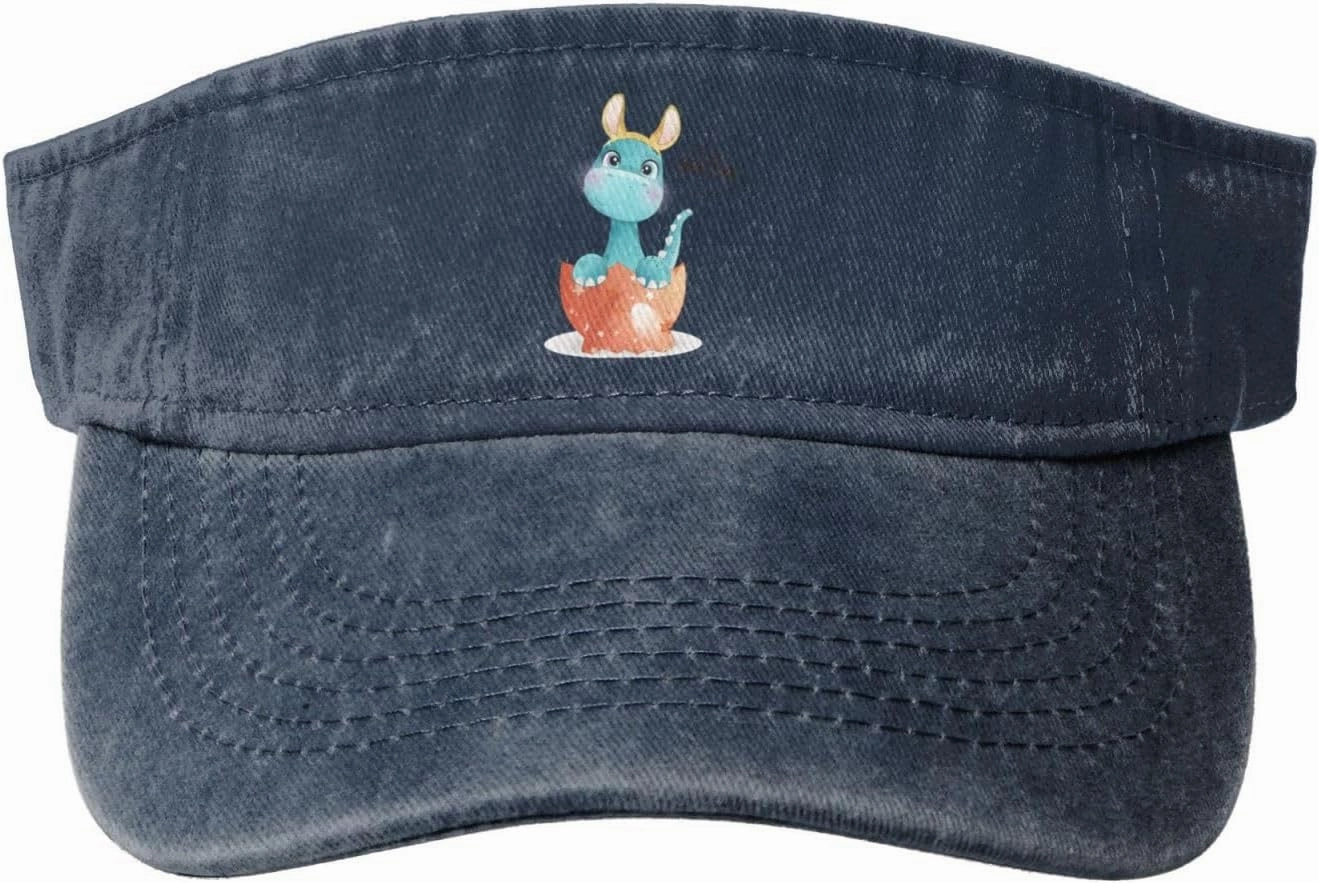 Cute Graffiti Beam Dragon Sun Visor Hats for Women Men Adjustable Sports Sun Hats Golf Cap