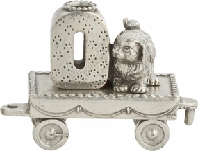 DANFORTH – Birthday Train (0- Puppy) – Candleholder - Hand-cast Pewter Birthday Party Decorations - Made in USA