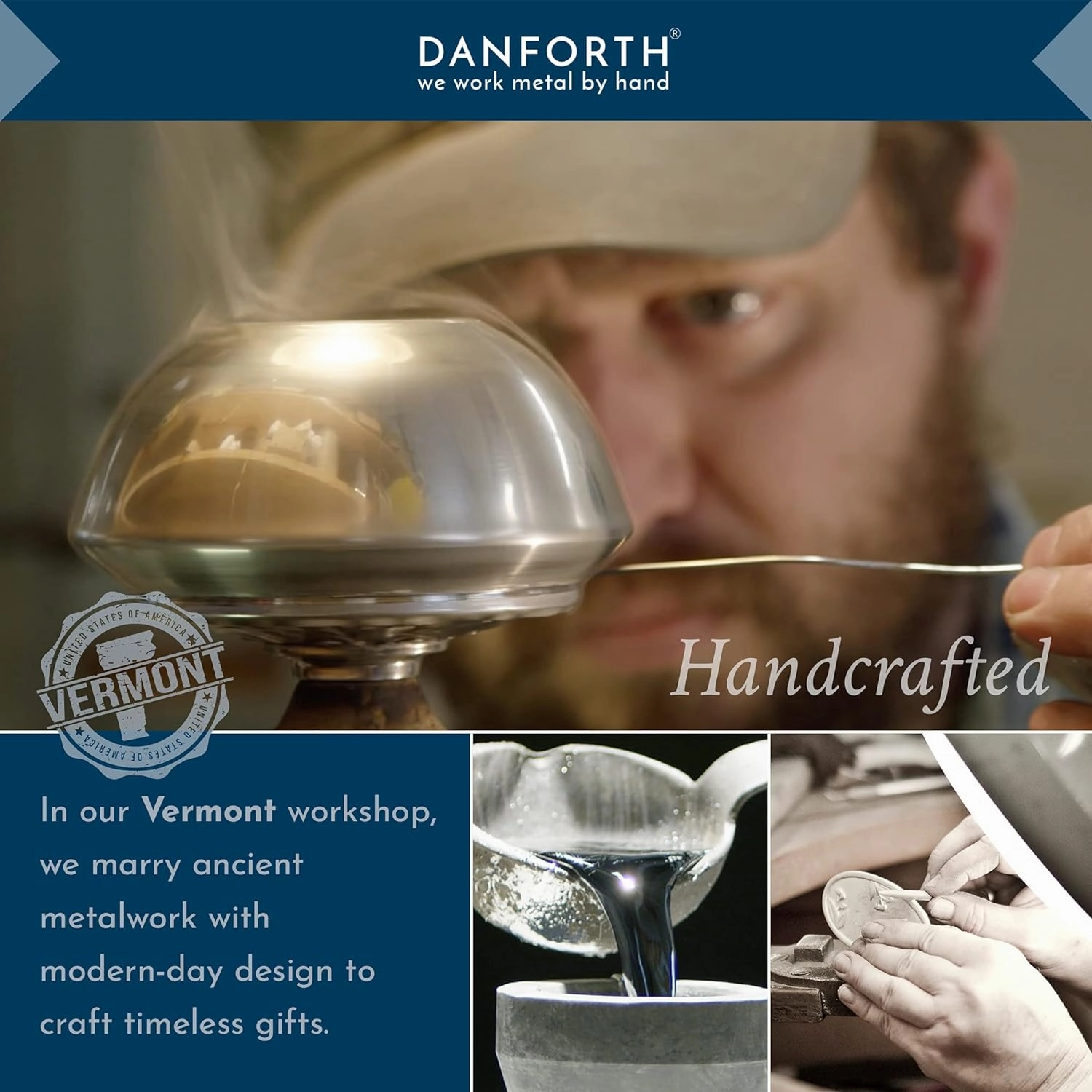 DANFORTH – Birthday Train (0- Puppy) – Candleholder - Hand-cast Pewter Birthday Party Decorations - Made in USA