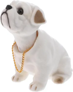 Dashboard Decorations Dashboard Head Dogs Nodding Heads Car Dash Ornaments Puppy for Car Vehicle Decoration Desk Tabletop Office Decor Dashboard Resin Decor