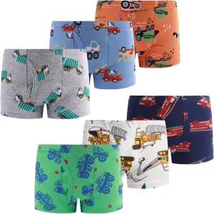 Demifill Boys Boxer Briefs 100% Cotton Monster Car Underwear Toddler Boys Dinosaur Shark Undies