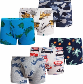 Demifill Boys Boxer Briefs 100% Cotton Monster Car Underwear Toddler Boys Dinosaur Shark Undies