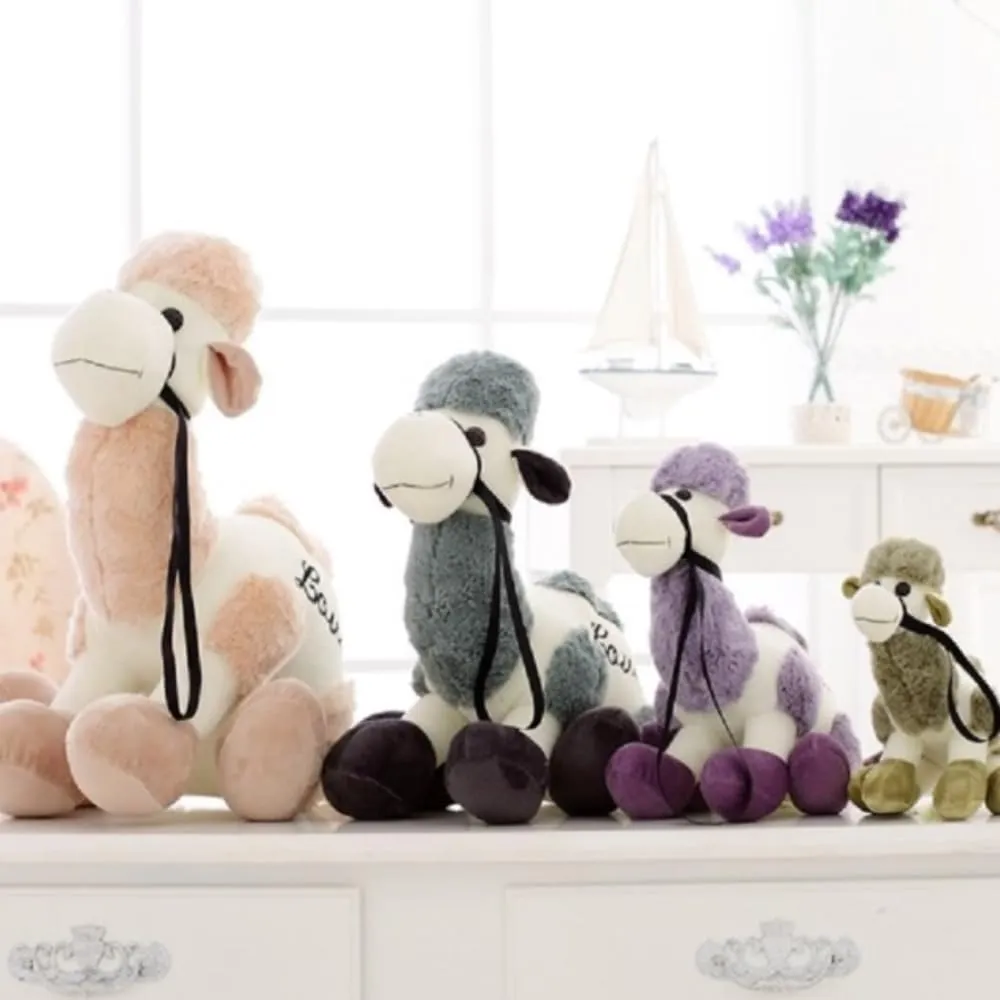 Desert Camel Simulation Plush Toy, Best Gift for Christmas, Valentine's Day, Birthday Party. 1 pcs (Purple 12 inches)