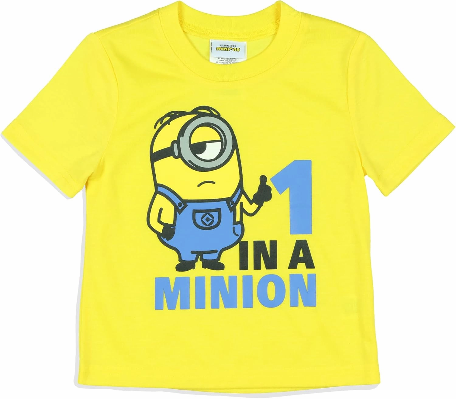 Despicable Me Boys' Movie Minions 1 In A Minion Sleep Pajama Set Shorts