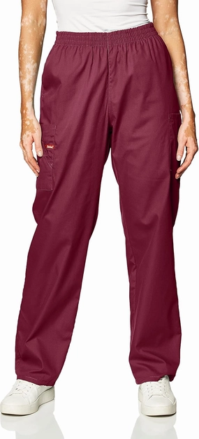 Dickies EDS Signature Scrubs for Women, Elastic Waist Pull-On Cargo Pants for Women in Soft Brushed Poplin 86106