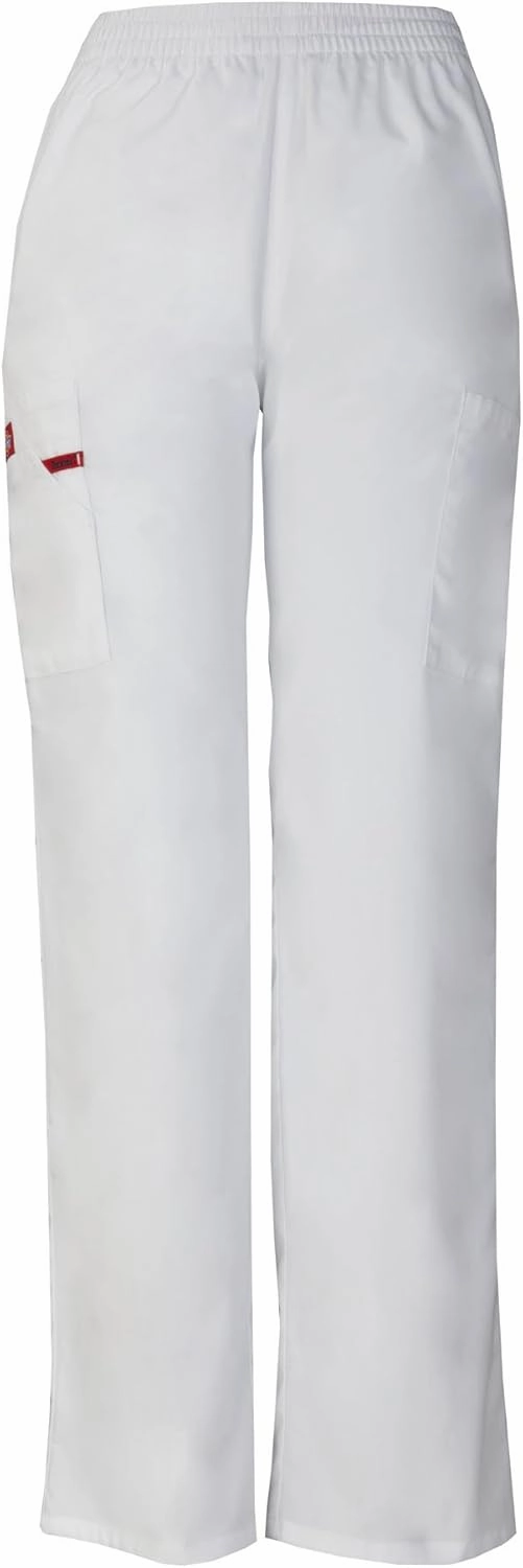 Dickies EDS Signature Scrubs for Women, Elastic Waist Pull-On Cargo Pants for Women in Soft Brushed Poplin 86106