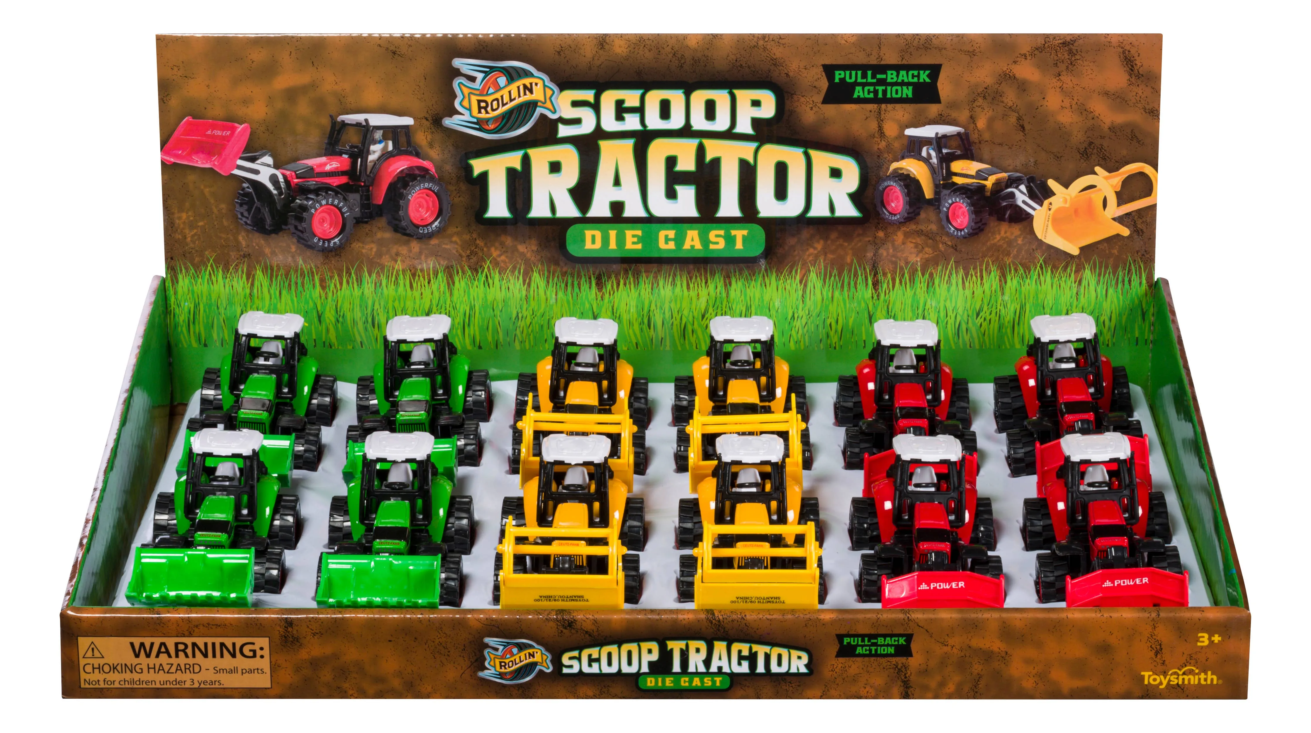 Die-Cast Scoop Tractor-Toy Tractor