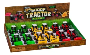 Die-Cast Scoop Tractor-Toy Tractor