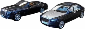 Diecast 1 64 for Scale Phantom Coupe Alloy Simulation Car Model Classic Adult Collection Static Decoration Simulation Vehicle Playset(Gray)