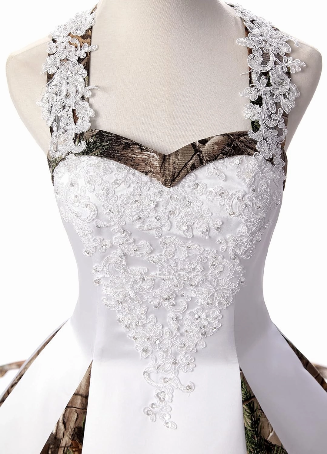 DINGZANCAMO Lace Straps Camo Wedding Dresses Bridal Ball Prom Gowns 2025