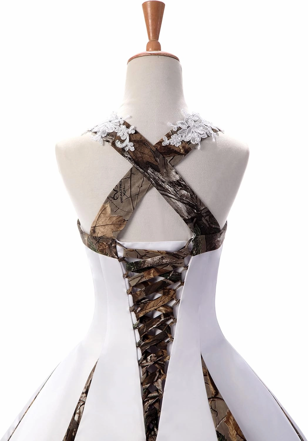 DINGZANCAMO Lace Straps Camo Wedding Dresses Bridal Ball Prom Gowns 2025