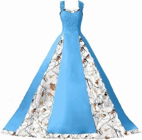 DINGZANCAMO Lace Straps Camo Wedding Dresses Bridal Ball Prom Gowns 2025