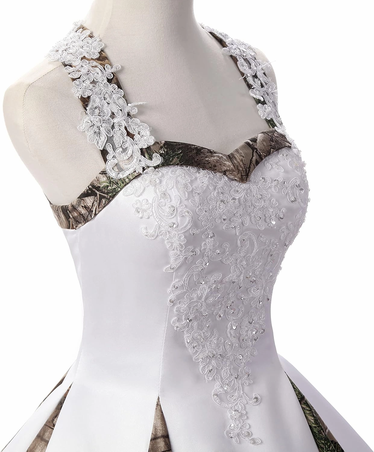 DINGZANCAMO Lace Straps Camo Wedding Dresses Bridal Ball Prom Gowns 2025