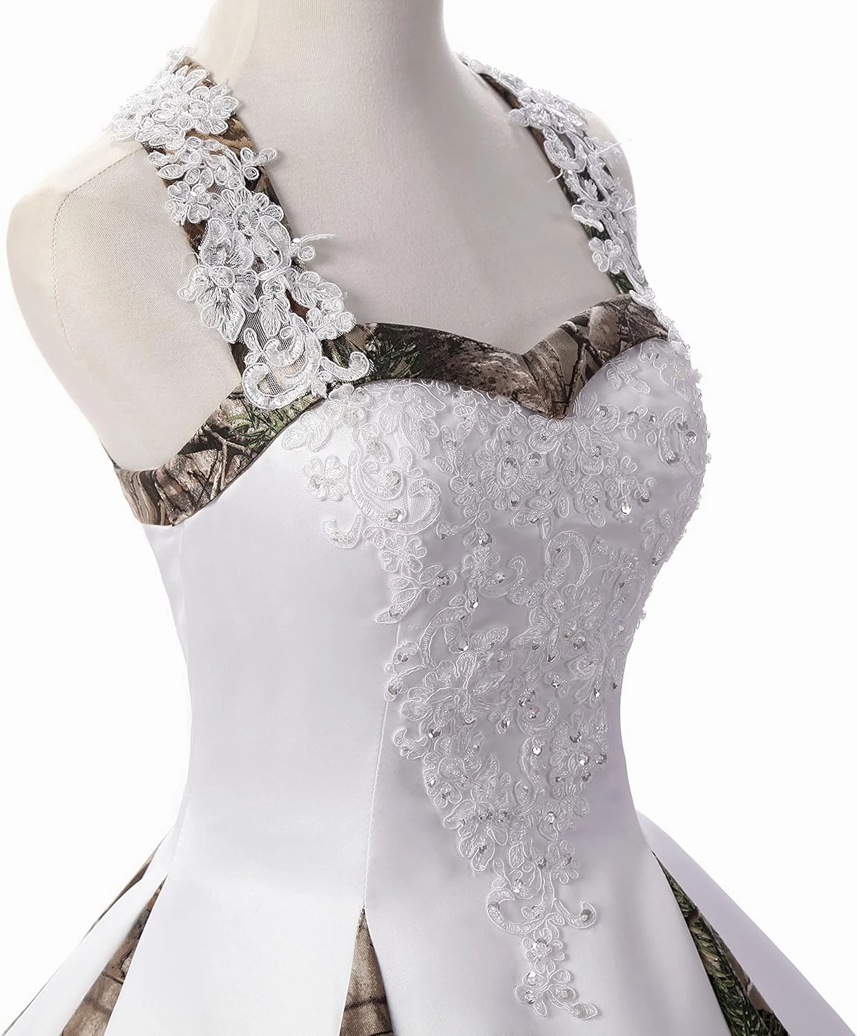 DINGZANCAMO Lace Straps Camo Wedding Dresses Bridal Ball Prom Gowns 2025