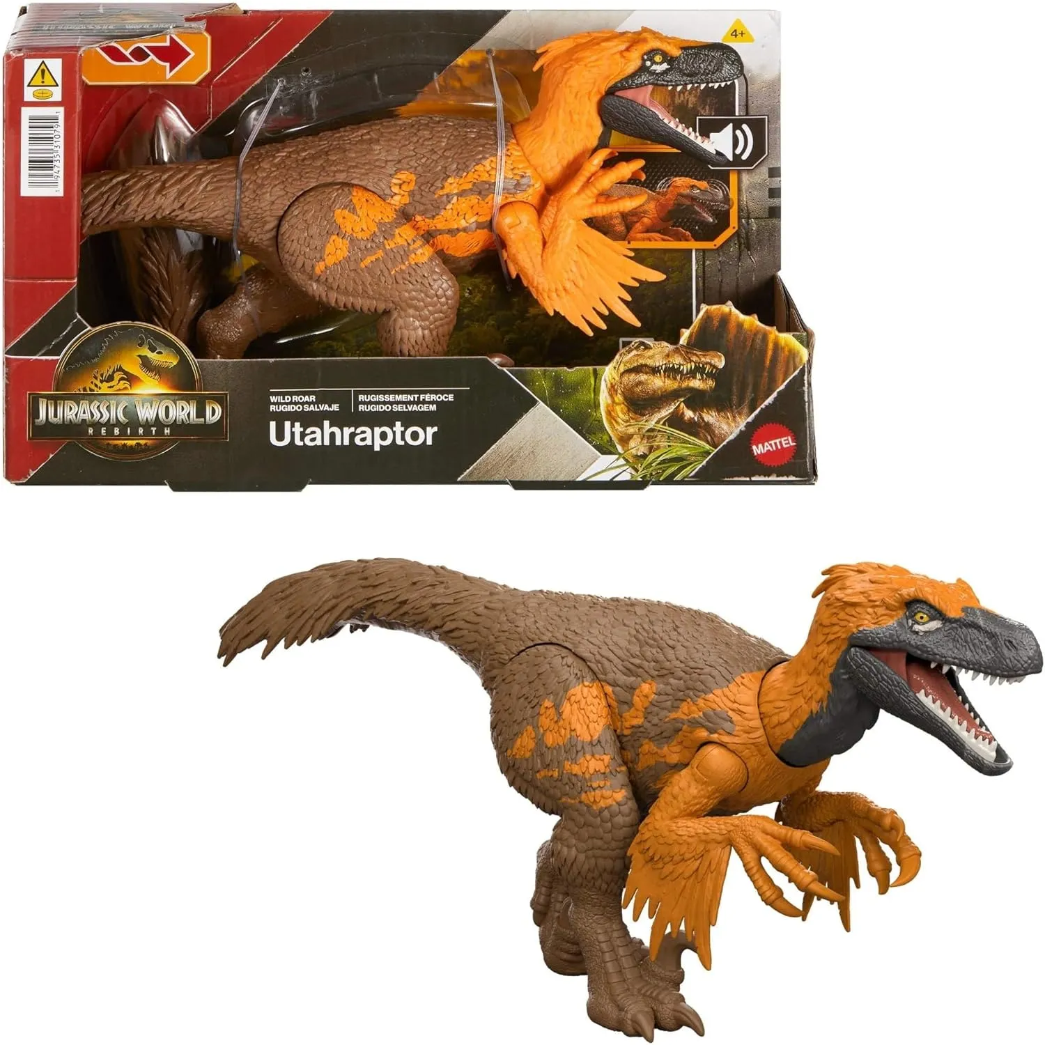 Dino Utahraptor de Parque Jurassico