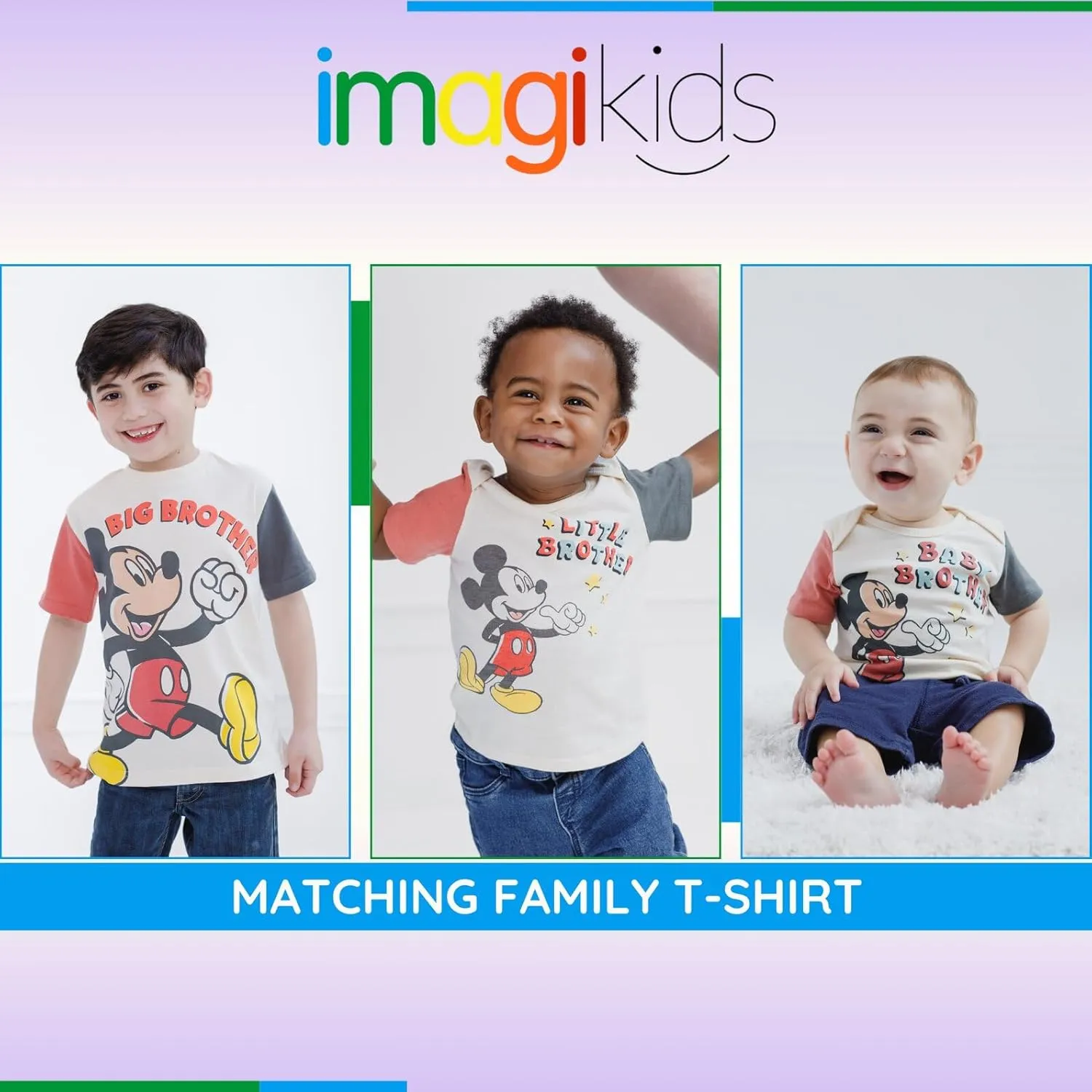 Disney Matching Family T-Shirt Newborn to Big Kid Sizes (Newborn - 10-12)