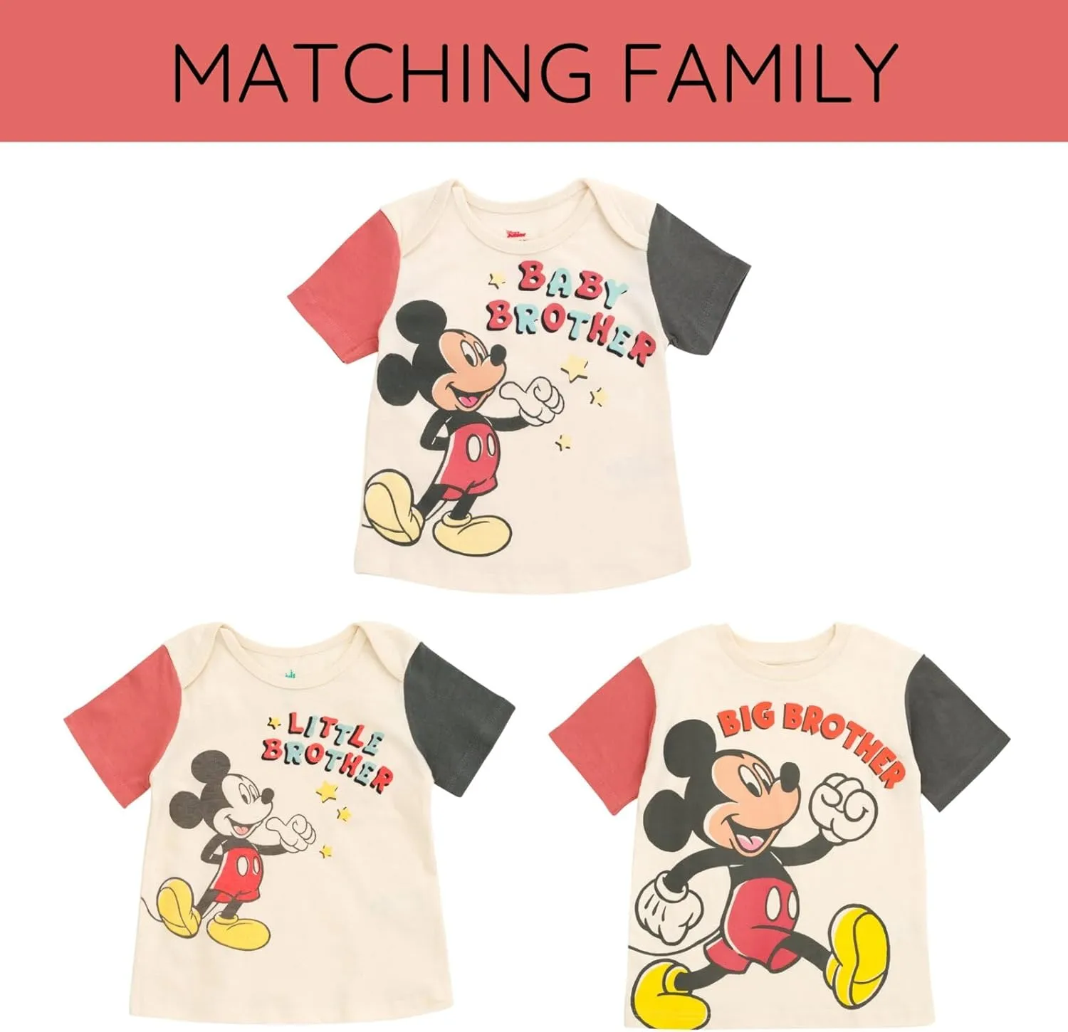 Disney Matching Family T-Shirt Newborn to Big Kid Sizes (Newborn - 10-12)