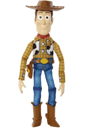 Disney Pixar Toy Story Talking Woody Action Figure & Accessory, Roundup Fun 12-Inch Collectible with 30  Sounds & Phrases
