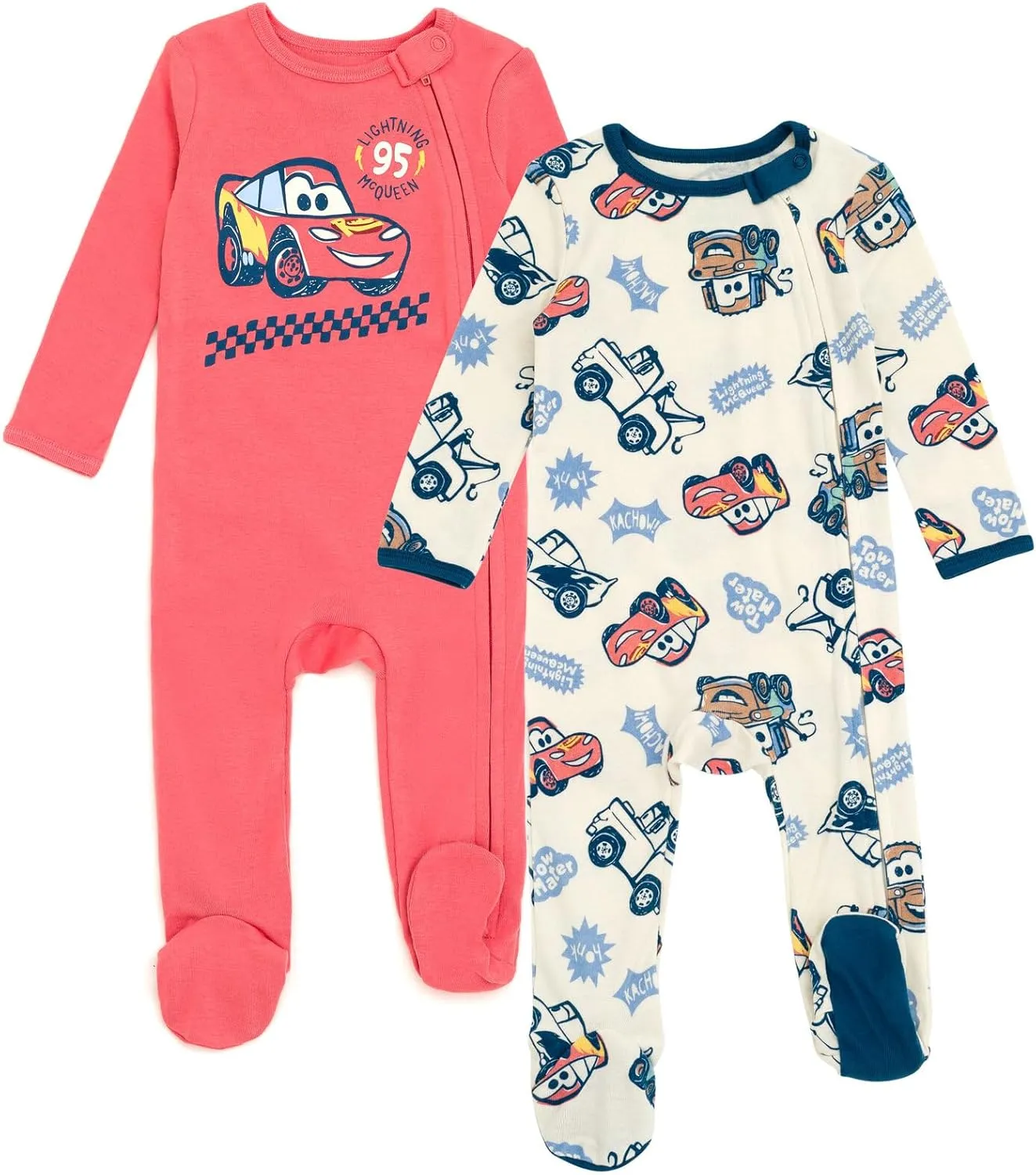 Disney Winnie the Pooh Lion King Monsters Inc. Pixar Toy Story Baby 2 Pack Sleep N' Play Coveralls Newborn to Toddler