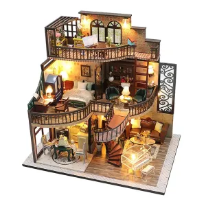 DIY Dollhouse Miniature Kit|Building Dream Tower