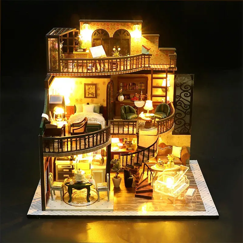DIY Dollhouse Miniature Kit|Building Dream Tower