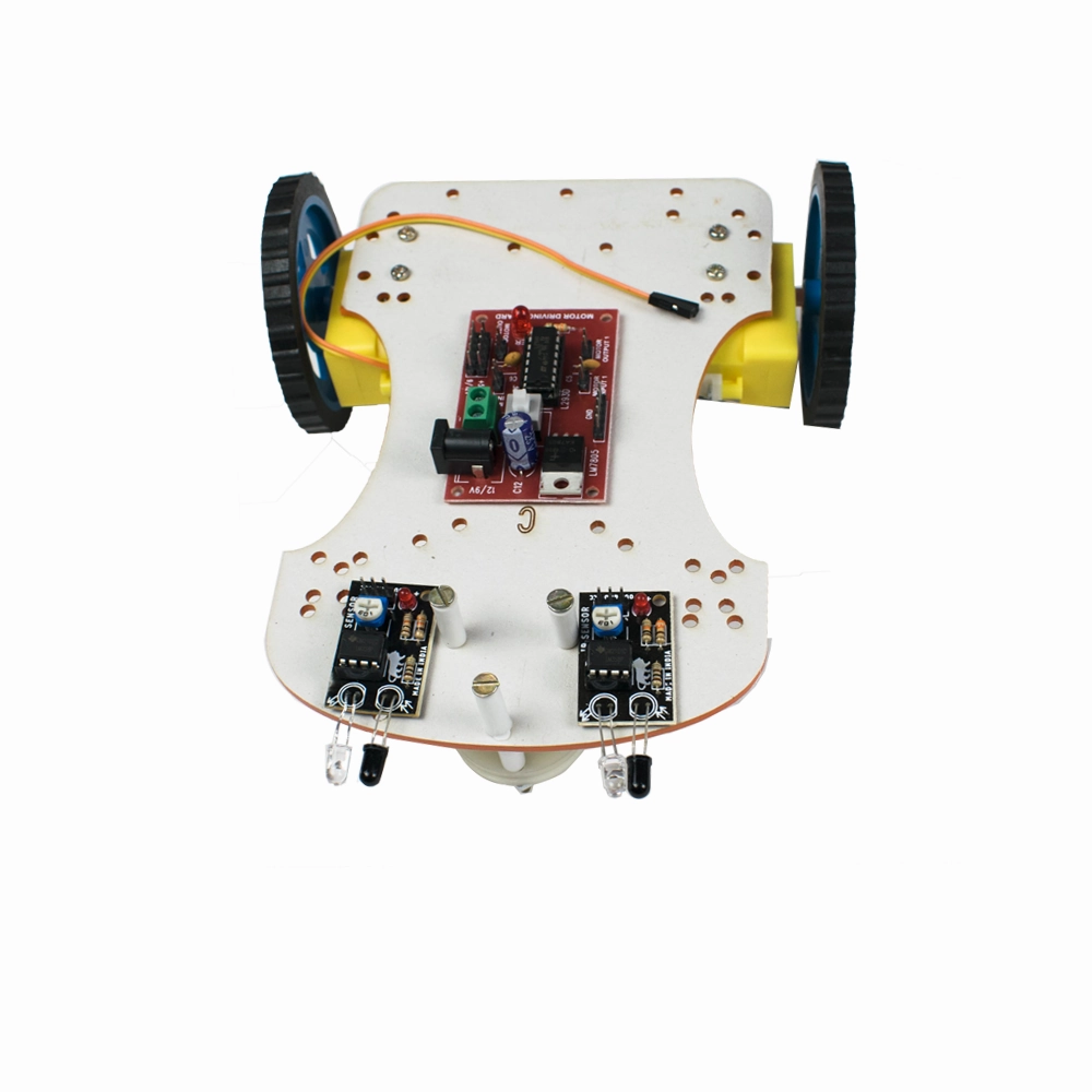 DIY IR Sensor Line Follow Robotic SMART CAR KIT (Non Programmable)