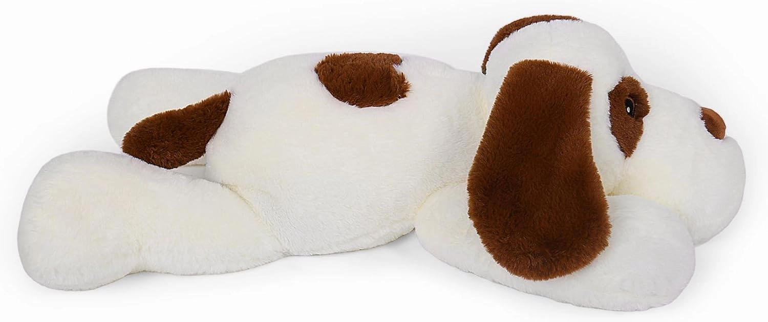 Dog Plush Weighted Stuffed Animals 5 lbs 24", Cute White Dog Weighted Plush Pillow Giant Stuffed Animals for Kids Adults