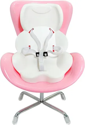 Doll Car Seat for 10-17cm Dolls with Air Vent Clip and Desktop Stand,Cute Doll Chair Doll Accessories for Desktop Display,No Doll Included (Pink)