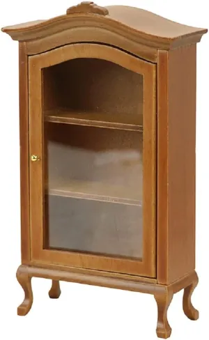 Dollhouse Furniture Display Shelf 1:12 Scale Miniature Bookshelf Cabinet Decoration Classic Wooden Storage for Mini Artificial House Accessories (Brown)