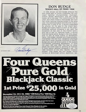 DON BUDGE Signed Autograph 8" x 11" Magazine PICTURE TENNIS JSA CERTIFIED AUTHENTIC AY70948