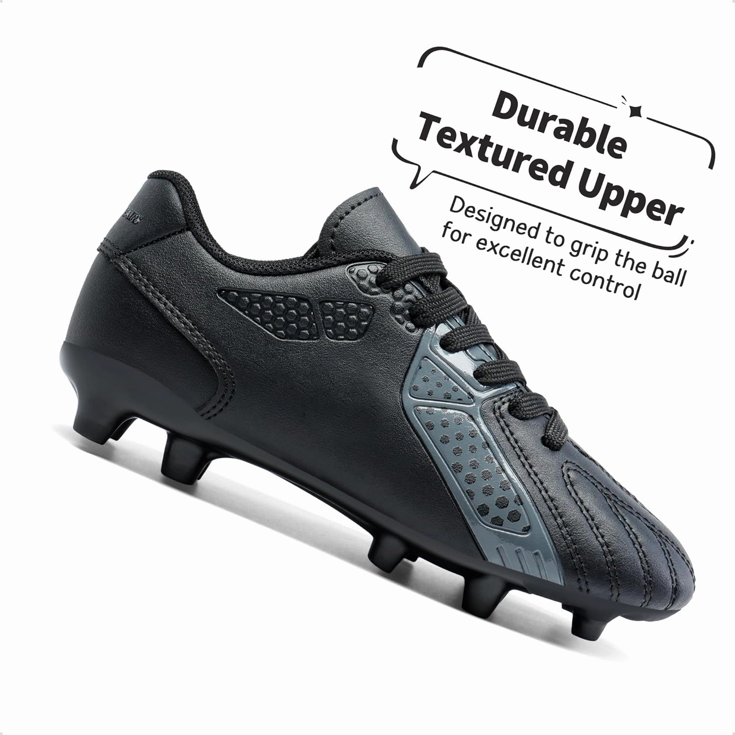 DREAM PAIRS Boys Girls Soccer Cleats Youth Firm Groud Classic Lightweight Football Shoes for Little/Big Kid