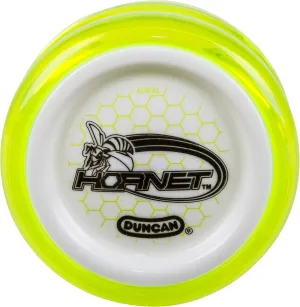 Duncan Toys Hornet Pro Looping Yo-Yo with String, Ball Bearing Axle and Plastic Body, Green with White Cap