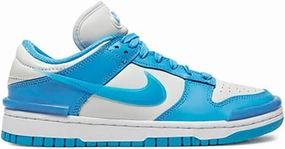 Dunk Low Twist University Blue Womens Basketball Shoes (Photon Dust/University Blue/White)