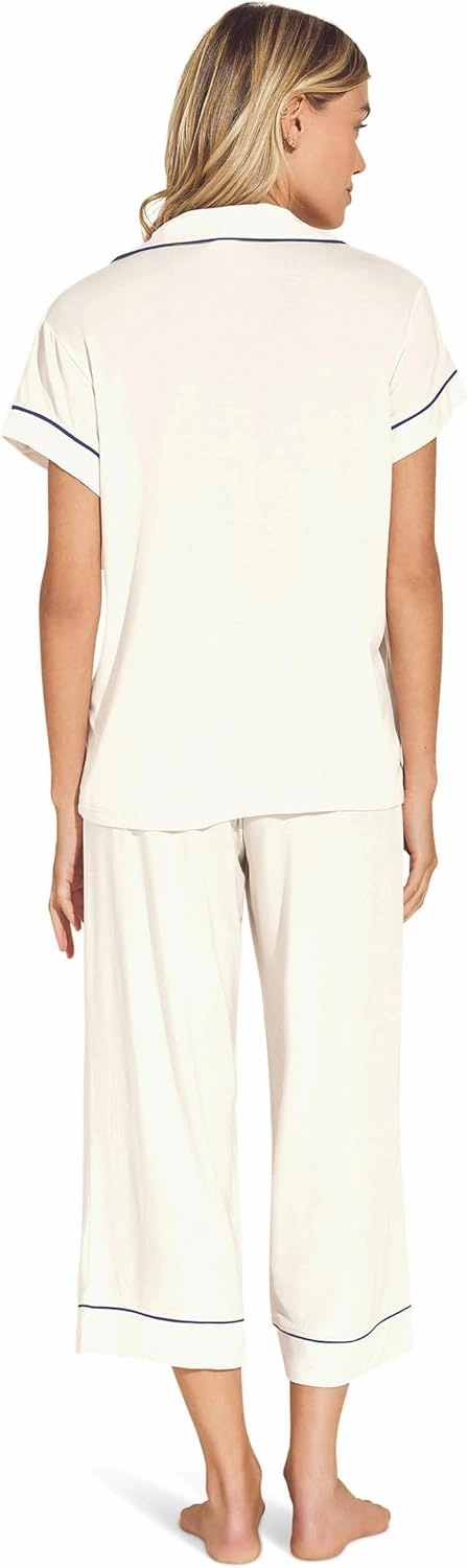 Eberjey Gisele Short Sleeve and Cropped Pant PJ Set