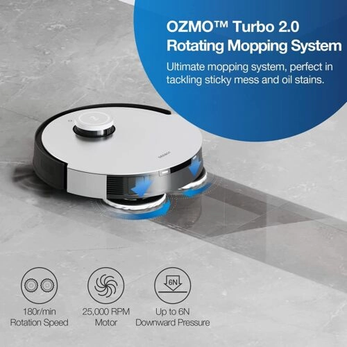Ecovacs Deebot X1 Turbo Robot Vacuum Cleaner with Auto-Wash Mop - Black (Open Never Used)