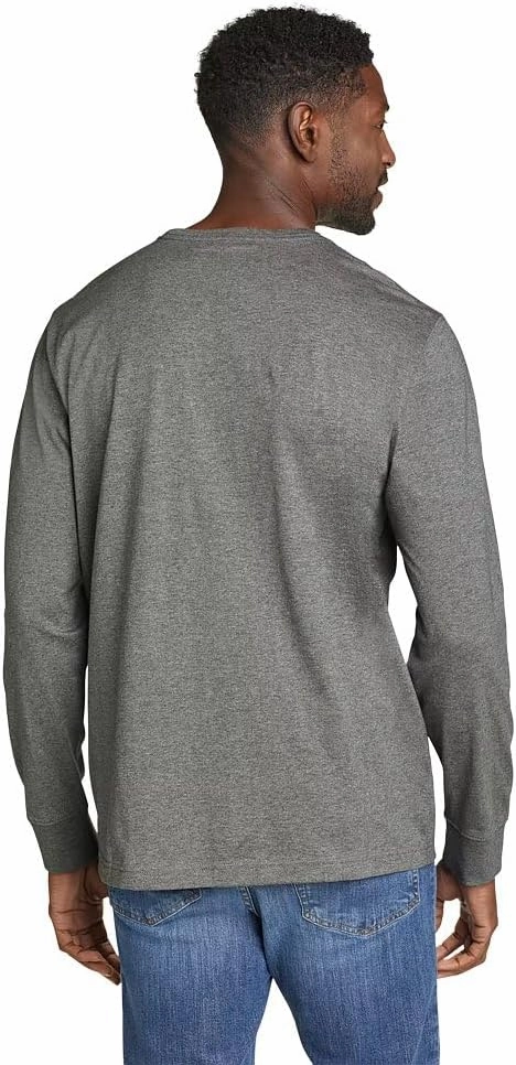 Eddie Bauer Men's Legend Wash 100% Cotton Long-Sleeve Classic T-Shirt