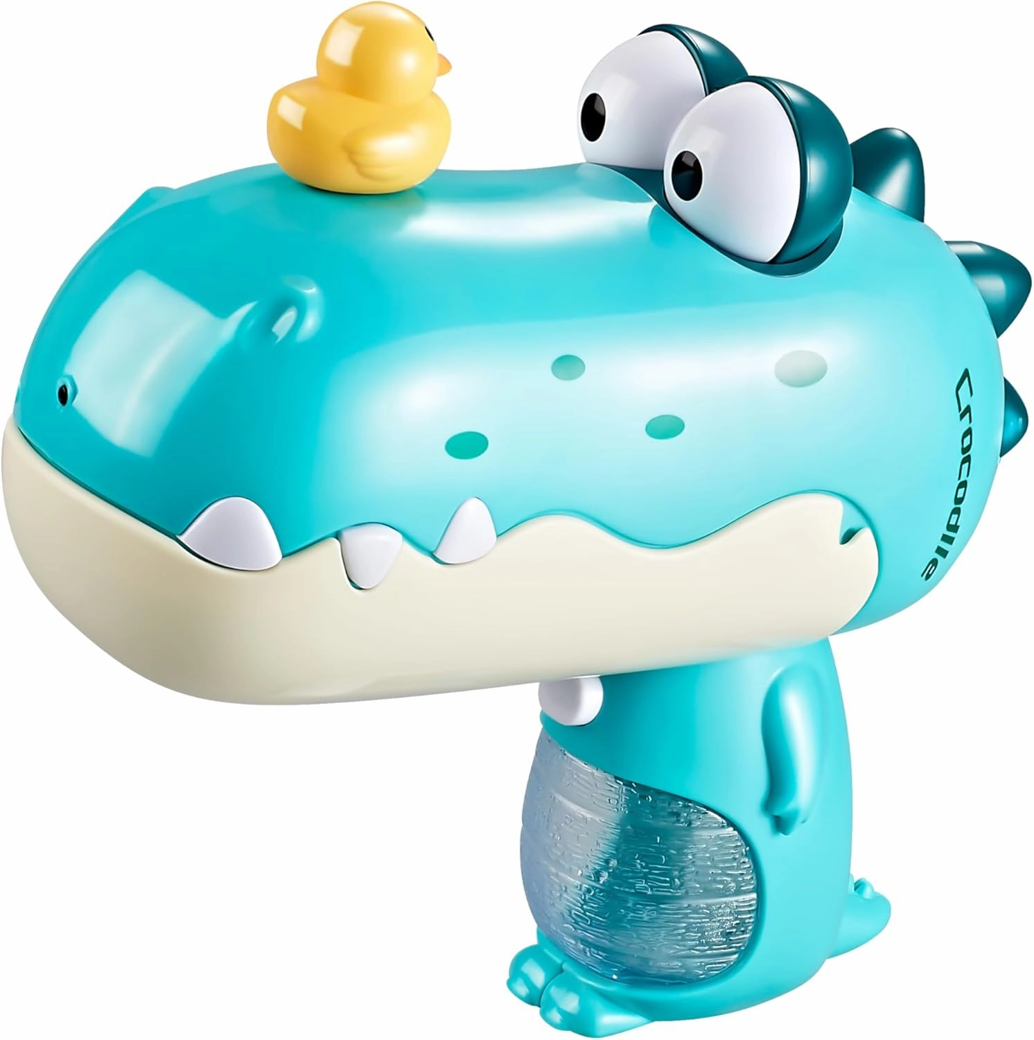 Electric Water Gun, 180ml 520  Shoots 20-26ft Range Cute Crocodile Squirt Gun, Light Up Water Pistol, Water Blaster Toys for Children Boys Girls Kids Ages 8-12 (Blue)