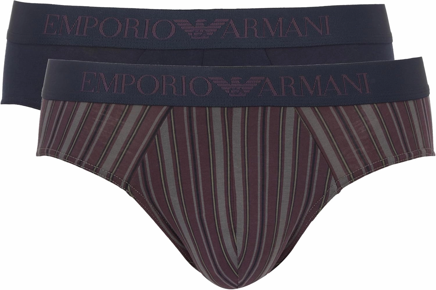 Emporio Armani Men's Classic Pattern Mix 2-pack Brief