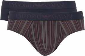 Emporio Armani Men's Classic Pattern Mix 2-pack Brief