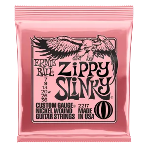Ernie Ball Zippy Slinky Nickel Wound Electric Guitar Strings Set - 7-36