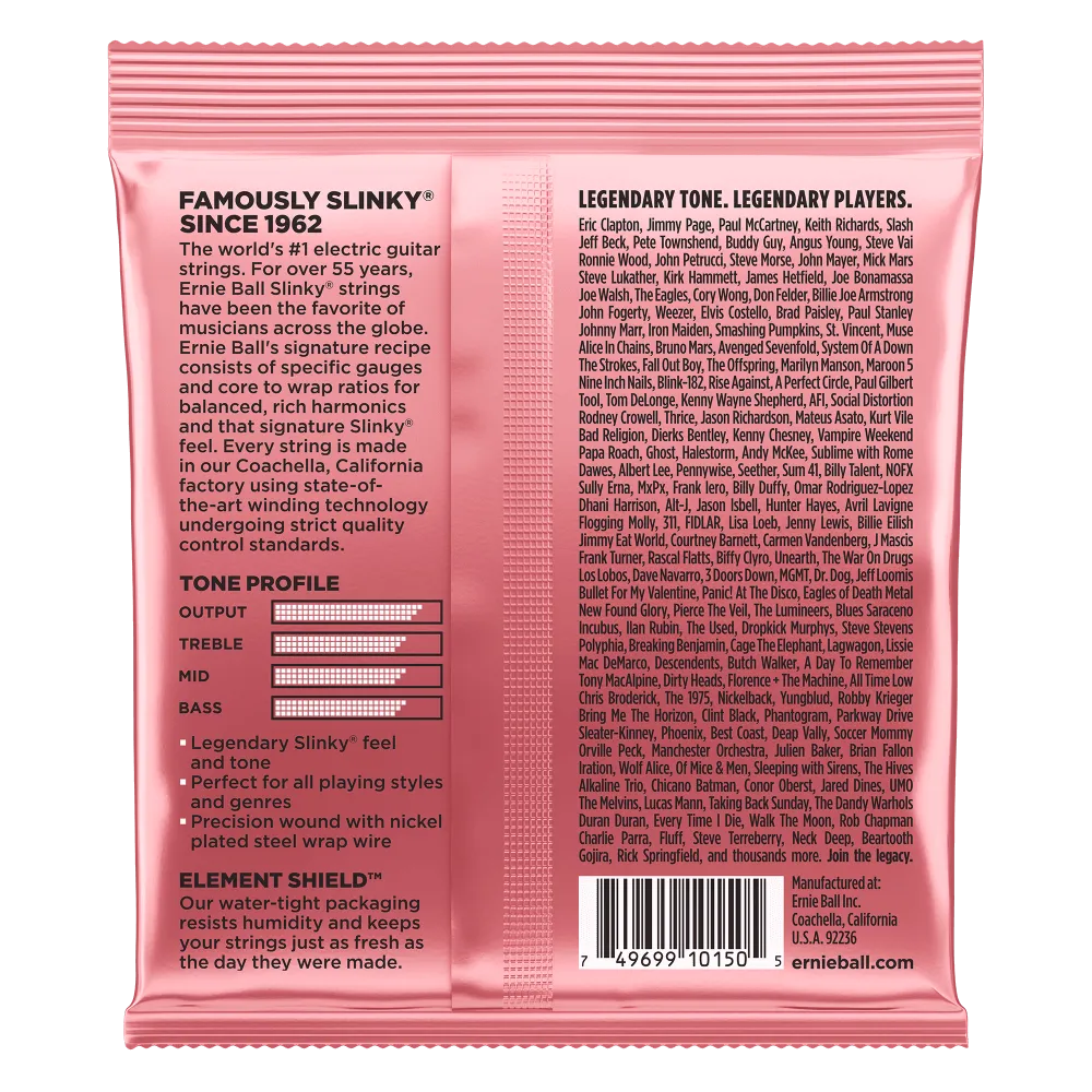 Ernie Ball Zippy Slinky Nickel Wound Electric Guitar Strings Set - 7-36
