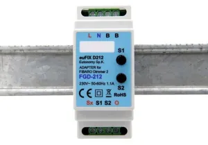 Eutonomy euFIX Adapter DIN for Fibaro Dimmer 2 (with Push-Buttons)