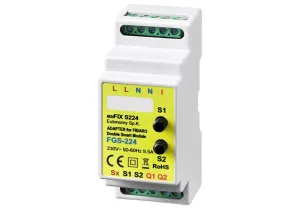 Eutonomy euFIX Adapter DIN for Fibaro Double Smart Module (with Push-Buttons)
