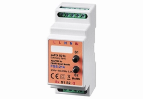 Eutonomy euFIX Adapter DIN for Fibaro Smart Module (with Push-Buttons)