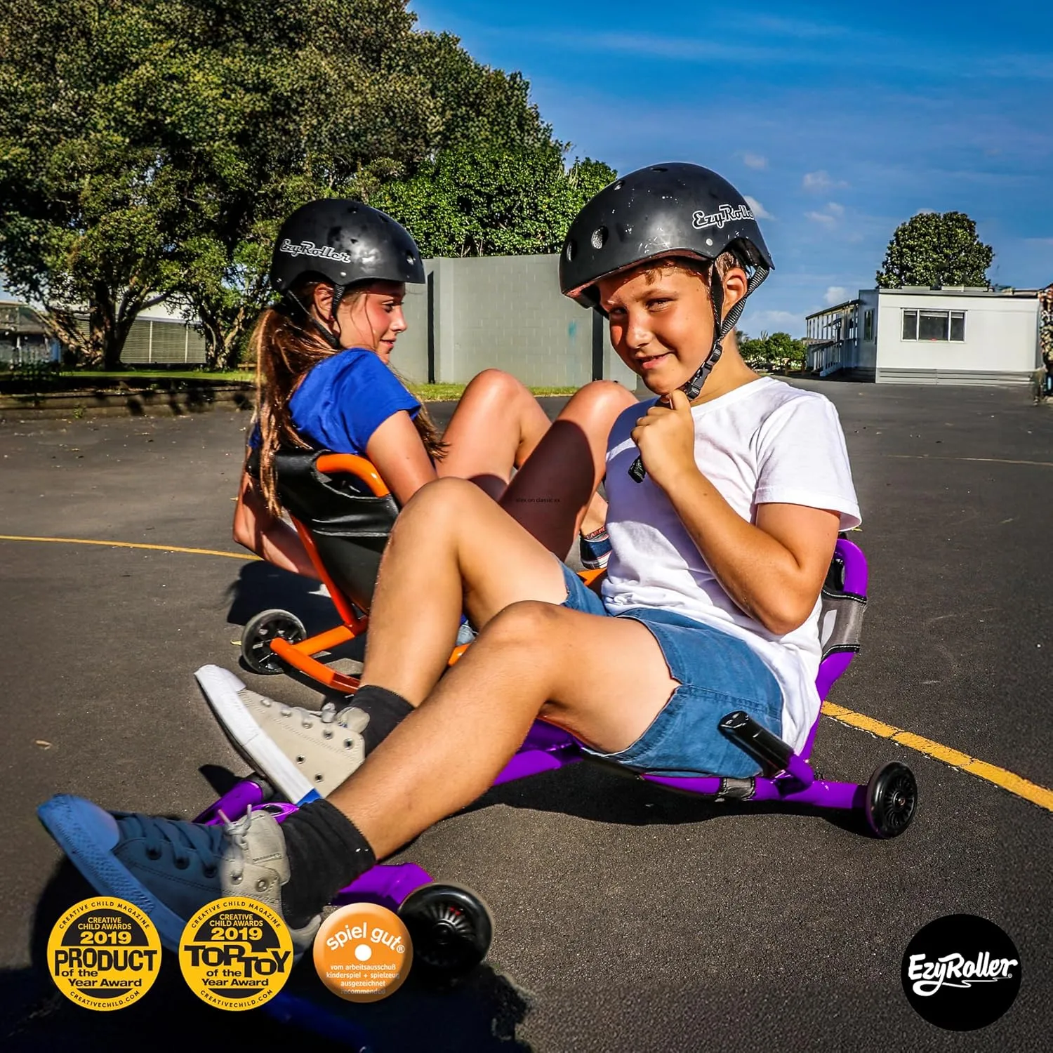 EzyRoller Classic X Ages 4 , 45lbs - 120lbs - Purple